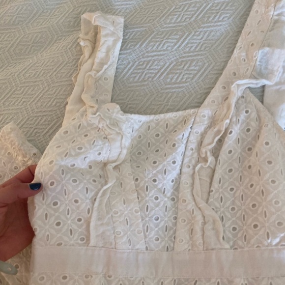 Stevie may broderie inhale eyelet white jumpsuit - Picture 8 of 10